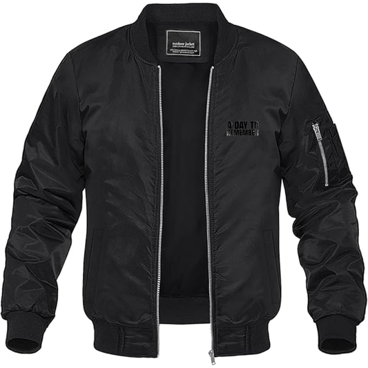 Men's A Day to Remember  Logo Lightweight Bomber Jacket Windbreaker Softshell Varsity Jacket Coat