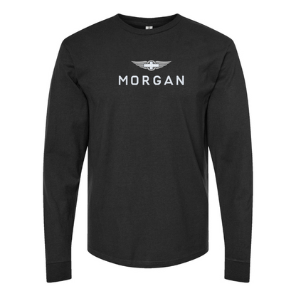 Men's Morgan Logo Cotton Long Sleeve T-Shirt