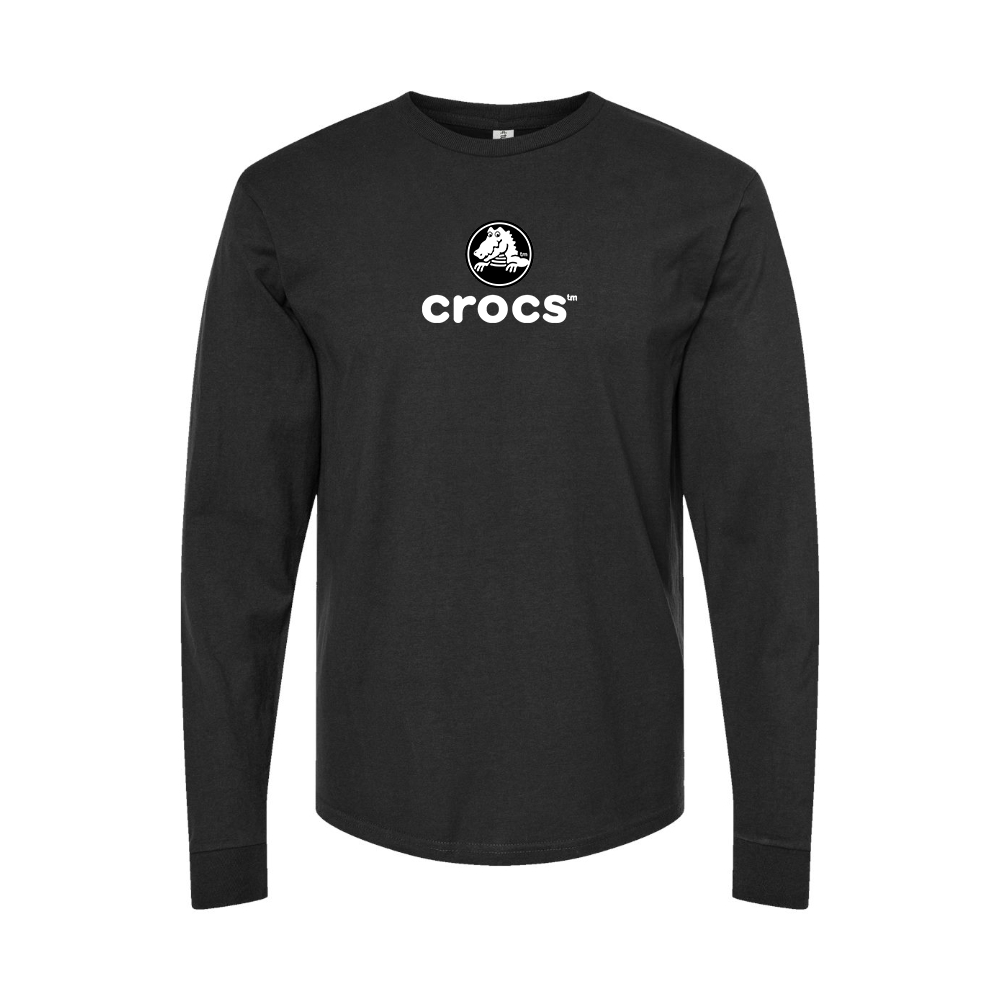 Youth Crocs Logo Cotton Long Sleeve T-Shirt