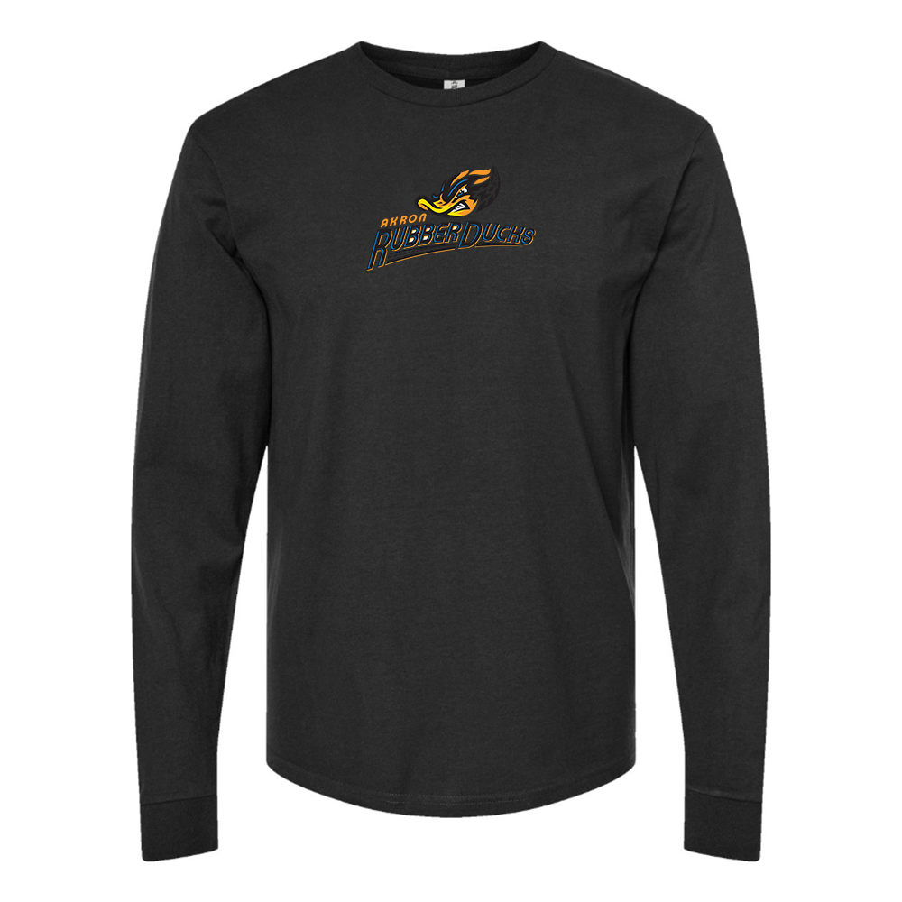 Youth Akron RubberDucks Logo Cotton Long Sleeve T-Shirt