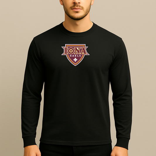 Men's Iona Gaels Logo Long Sleeve T-Shirt