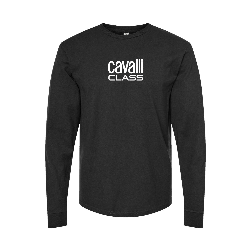 Youth Cavalli Class Logo Cotton Long Sleeve T-Shirt