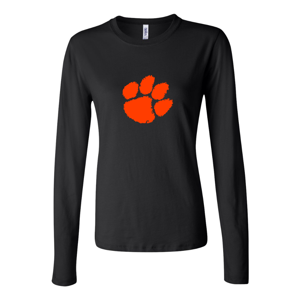 BELLA CANVAS Clemson Tigers Jersey Long Sleeve Tee