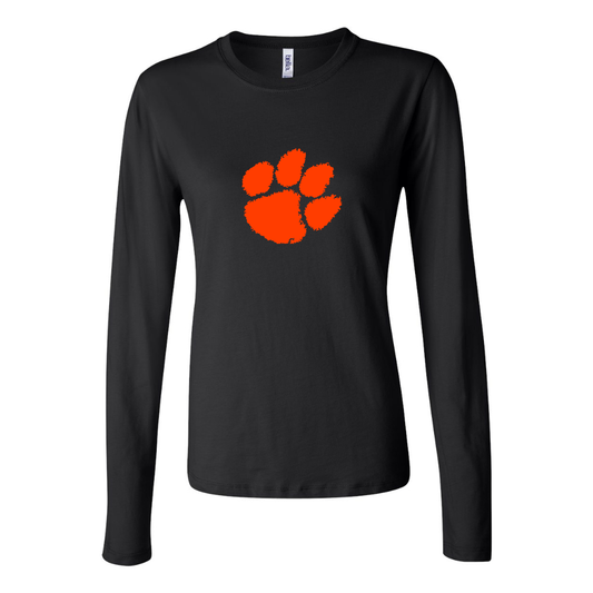 BELLA CANVAS Clemson Tigers Jersey Long Sleeve Tee