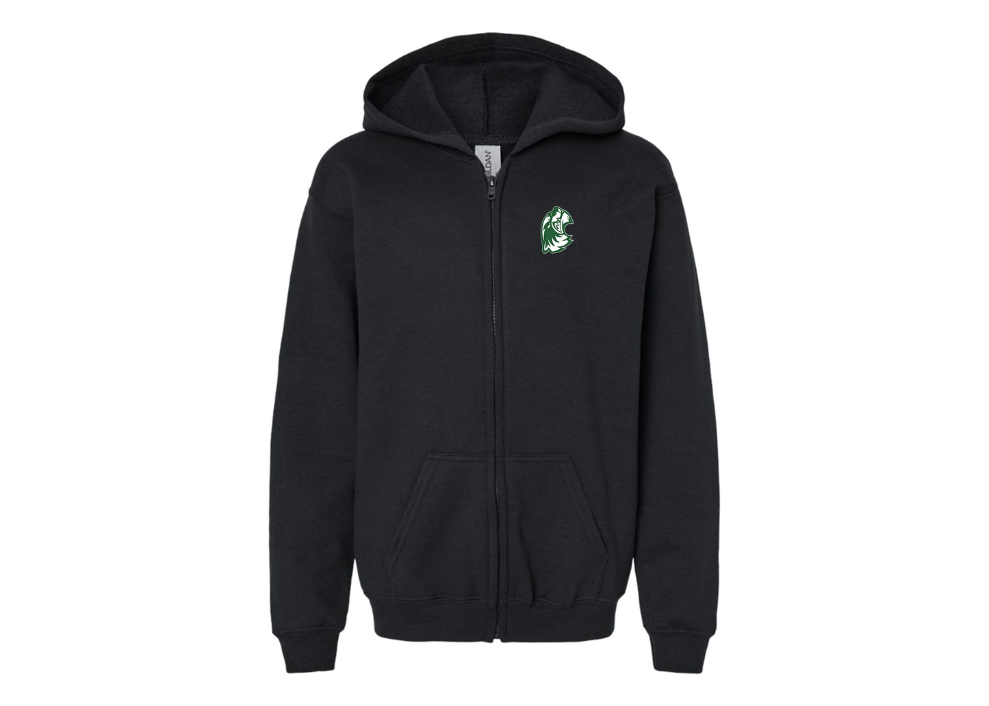 Gildan Heavy Blend Youth Utah Valley Wolverines Full Zip Hooded Sweatshirt