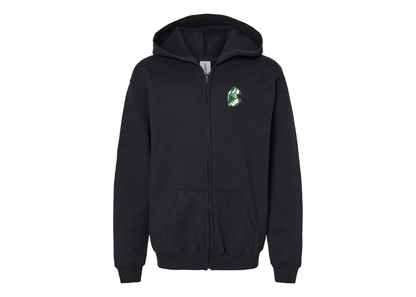 Gildan Heavy Blend Youth Utah Valley Wolverines Full Zip Hooded Sweatshirt