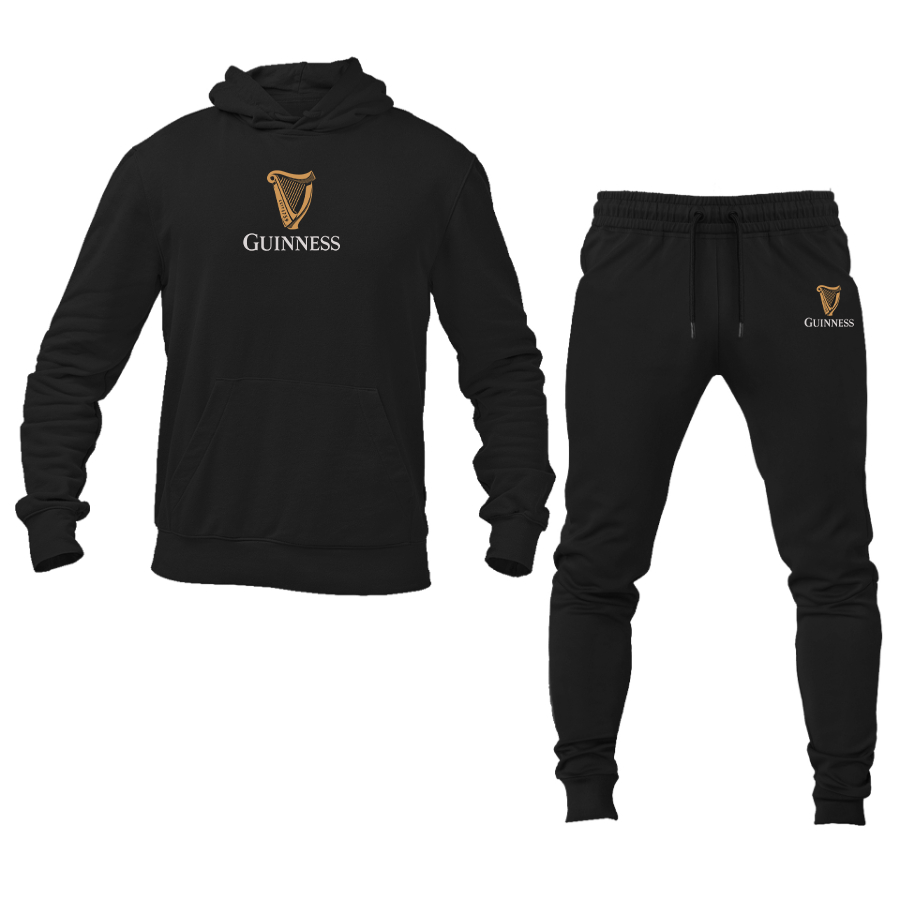 Men's Guinness Logo Hoodie Joggers Set