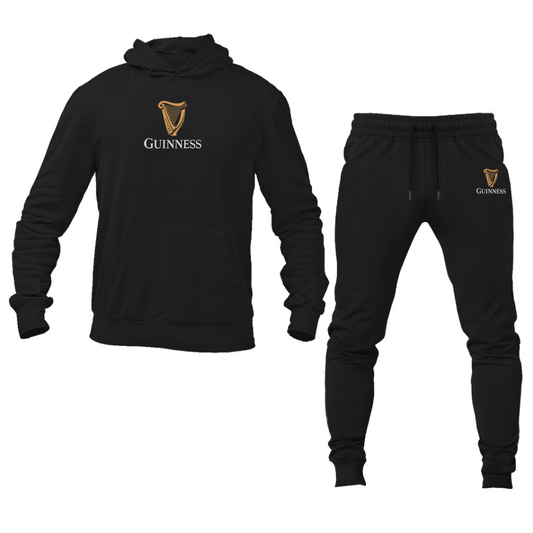 Men's Guinness Logo Hoodie Joggers Set