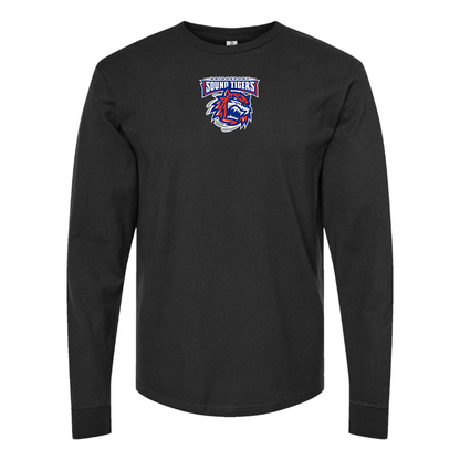 Men's Bridgeport Sound Tigers Logo Long Sleeve T-Shirt