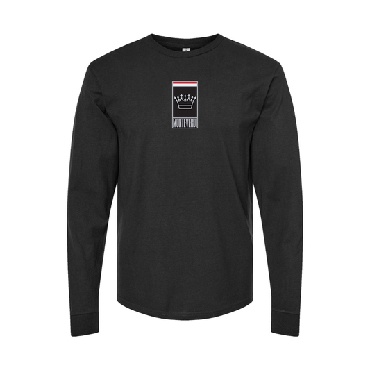 Youth Monteverdi Logo Cotton Long Sleeve T-Shirt