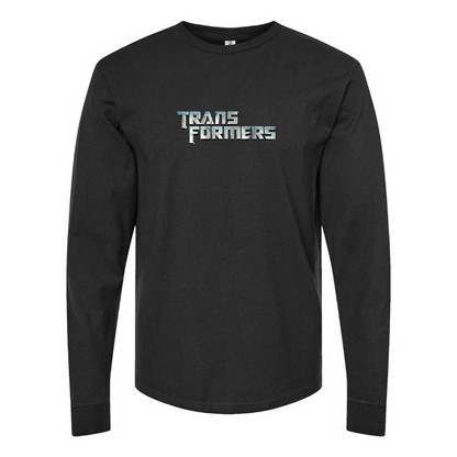 Youth Transformers Logo Cotton Long Sleeve T-Shirt