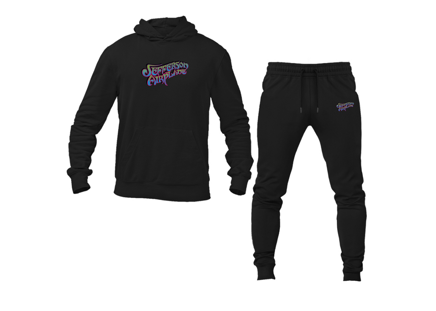 Men's Jefferson Airplane Logo Hoodie Joggers Set