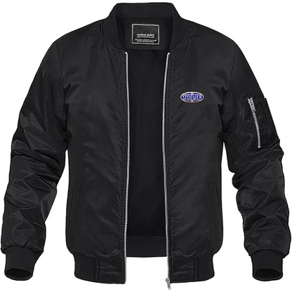 Men's Stoewer Logo Lightweight Bomber Jacket Windbreaker Softshell Varsity Jacket Coat