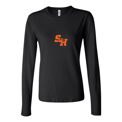 BELLA CANVAS Women’s Sam Houston State Bearkats Logo Jersey Long Sleeve Tee