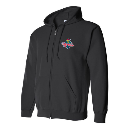 Men's Cedar Rapids Kernels Logo Zipper Hoodie