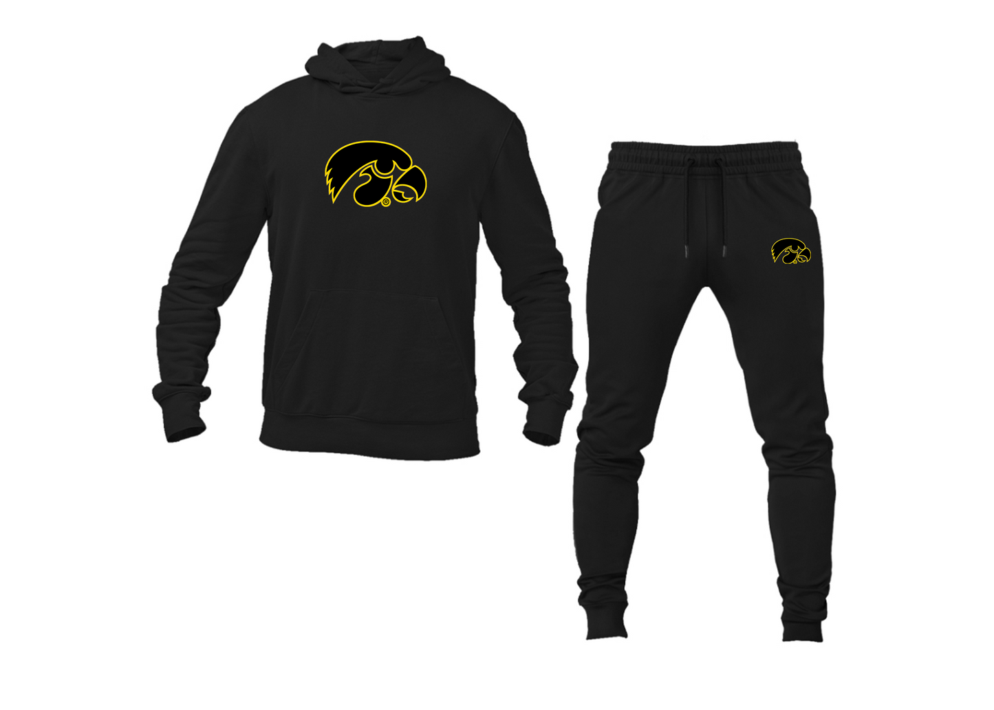 Men's Lowa Hawkeyes Logo Hoodie Joggers Set