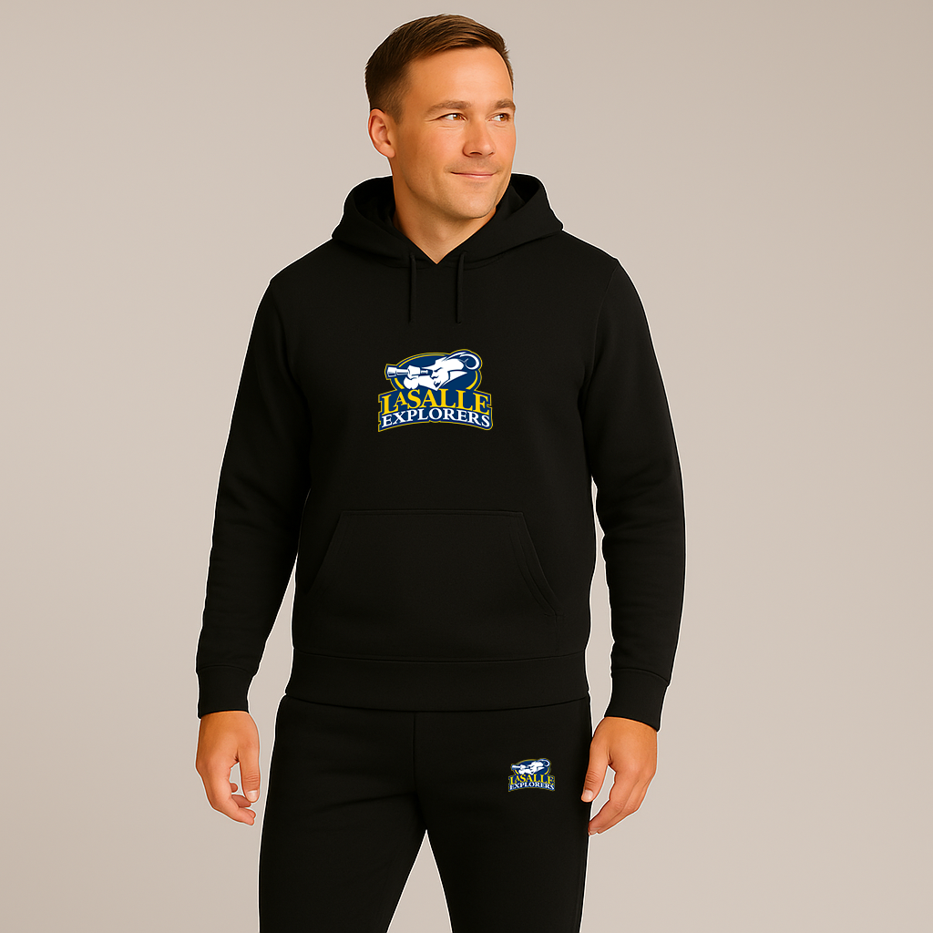 Men's La Salle Explorers Logo Hoodie Joggers Set