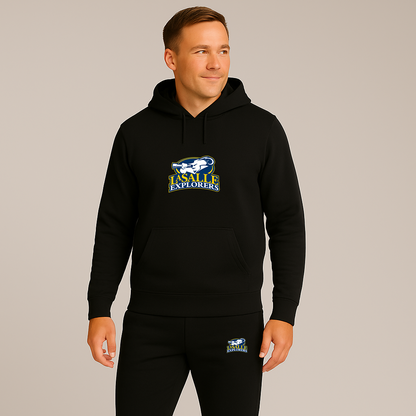 Men's La Salle Explorers Logo Hoodie Joggers Set