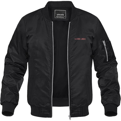 Men's The Linda Lindas Logo Lightweight Bomber Jacket Windbreaker Softshell Varsity Jacket Coat