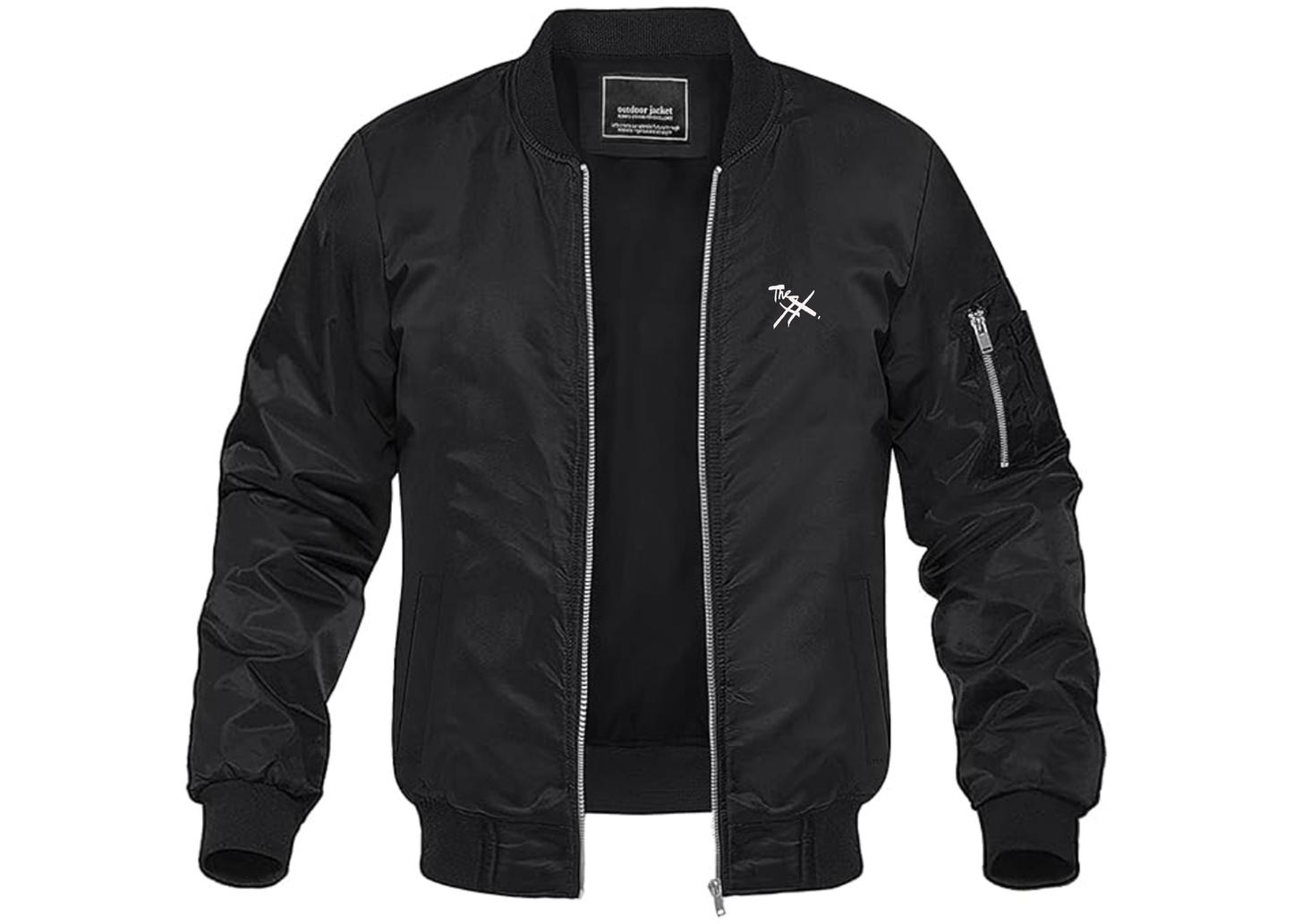 Men's The xx Logo Lightweight Bomber Jacket Windbreaker Softshell Varsity Jacket Coat