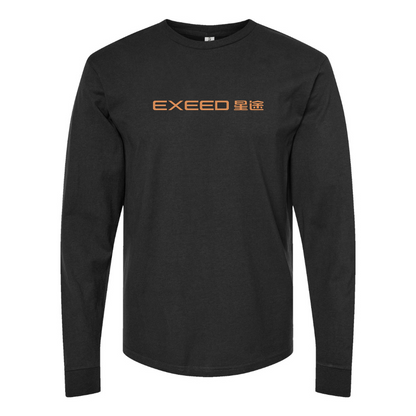 Men's Exeed Logo Cotton Long Sleeve T-Shirt