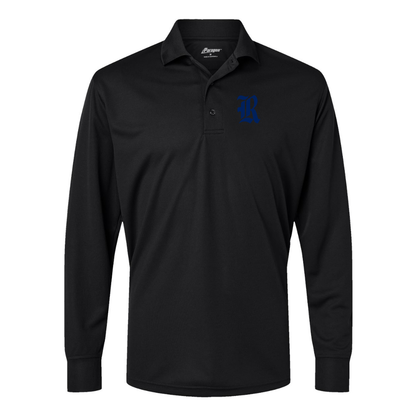 Men's Rice Owls Logo Paragon Prescott Long Sleeve Polo
