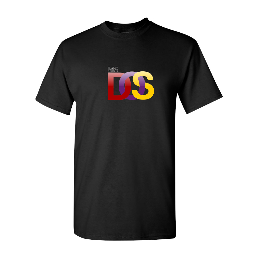 Men's MS DOS Logo Cotton T-Shirt