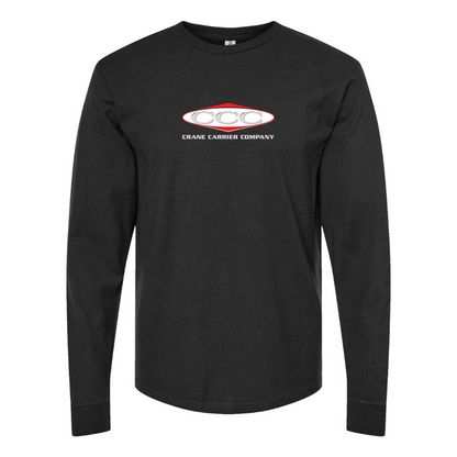 Men's Crane Carrier Company Logo Cotton Long Sleeve T-Shirt