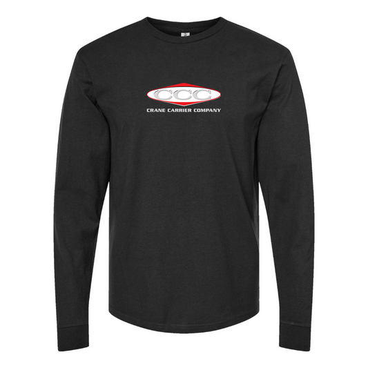 Men's Crane Carrier Company Logo Cotton Long Sleeve T-Shirt