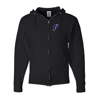 Men's Portland Pilots Logo JERZEES NuBlend Full-Zip Hooded Sweatshirt