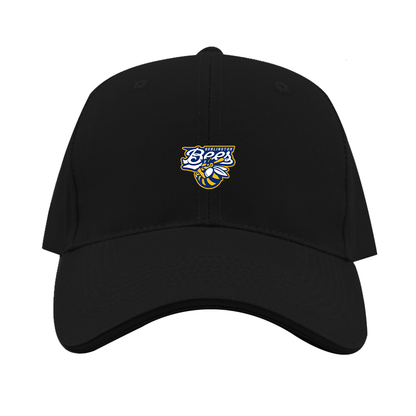 Burlington Bees   Logo  Dad Baseball Cap Hat