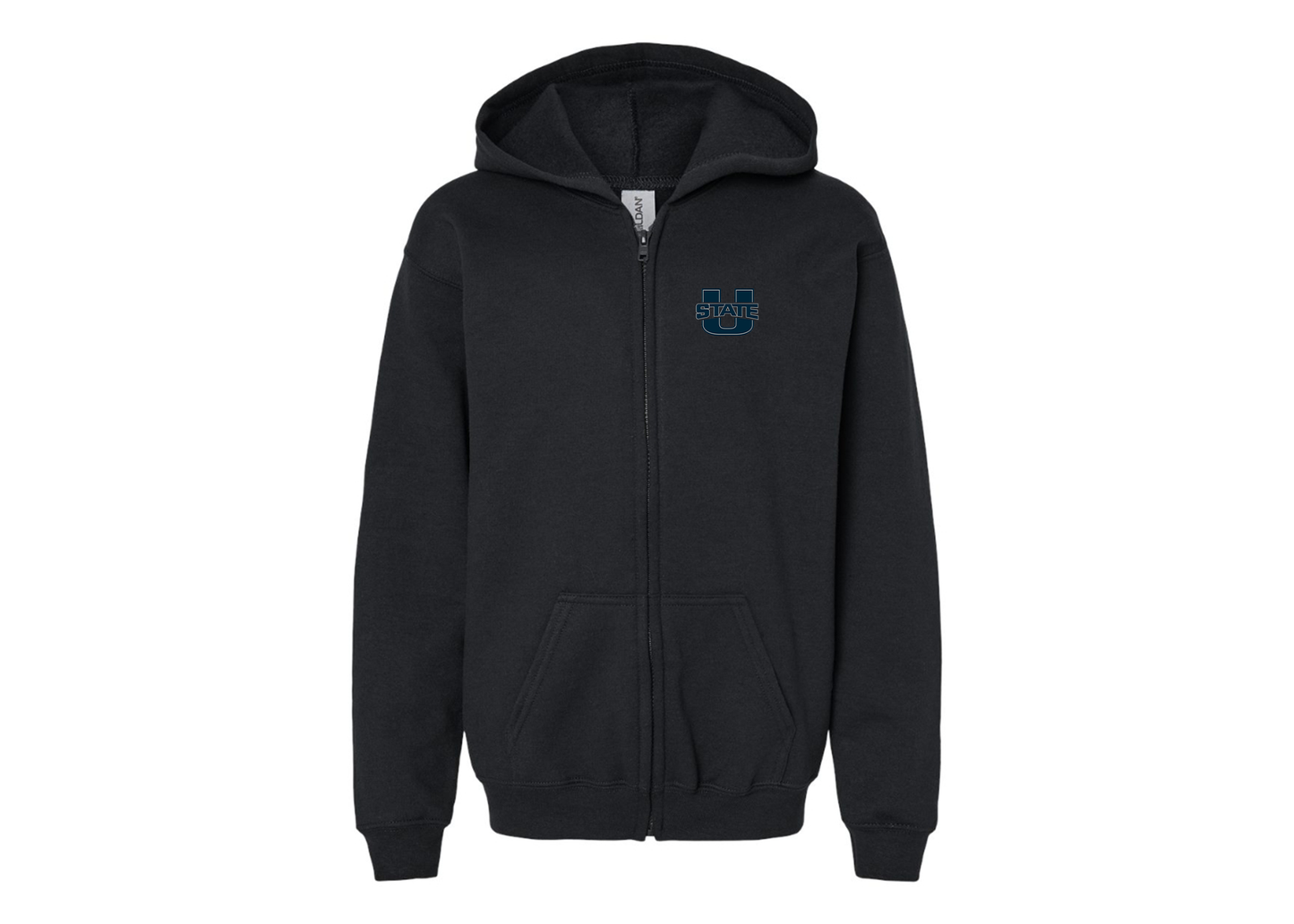 Gildan Heavy Blend Youth Utah State Aggies Full Zip Hooded Sweatshirt