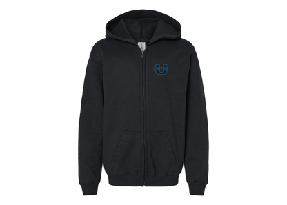 Gildan Heavy Blend Youth Utah State Aggies Full Zip Hooded Sweatshirt