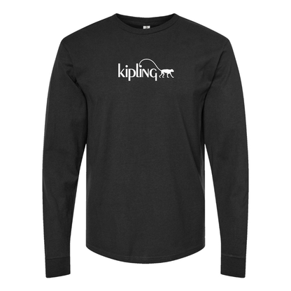 Men's Kipling Logo Cotton Long Sleeve T-Shirt