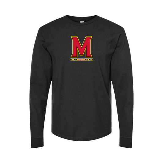 Youth Maryland Terrapins Logo Cotton Long Sleeve T-Shirt