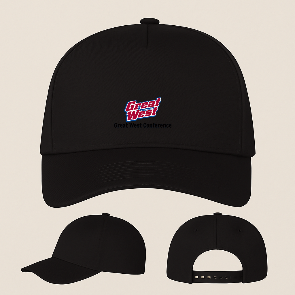 George Great West Conference Logo Five Panel Twill Snapback Cap