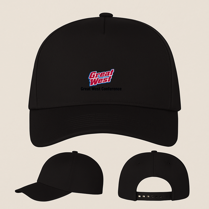 George Great West Conference Logo Five Panel Twill Snapback Cap