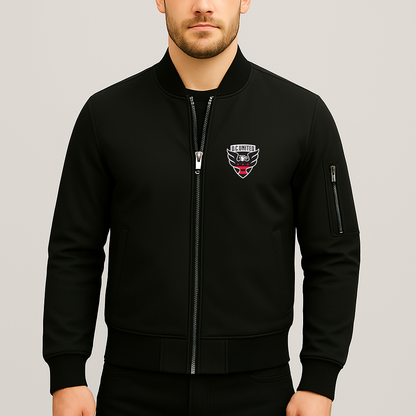Men's D.C. United FC Lightweight Bomber Jacket - Black