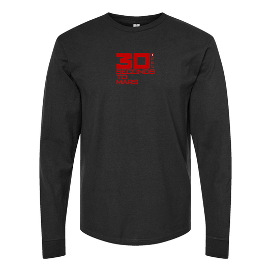 Men's 30 Seconds To Mars Logo Long Sleeve T-Shirt