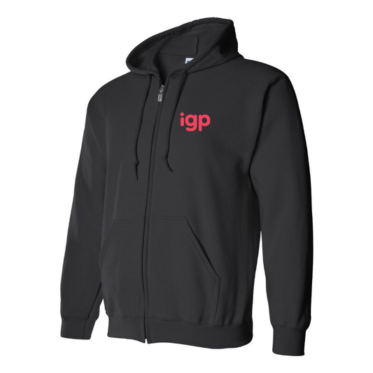 Men's Indian Gifts Portal Logo Zipper Hoodie