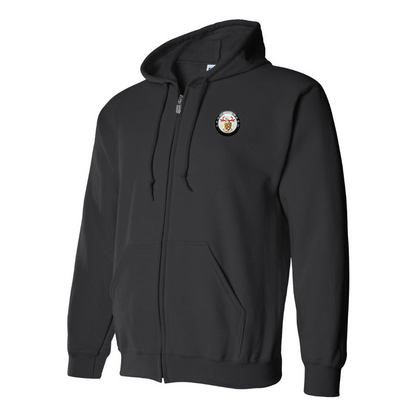Men's Eadon Green Logo Zipper Hoodie