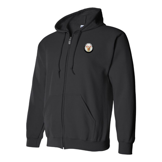 Men's Eadon Green Logo Zipper Hoodie