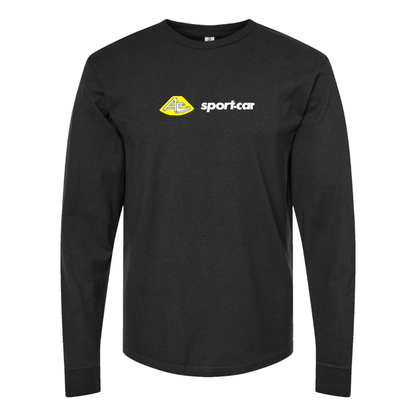Men's AC Sport Car  Logo Cotton Long Sleeve T-Shirt