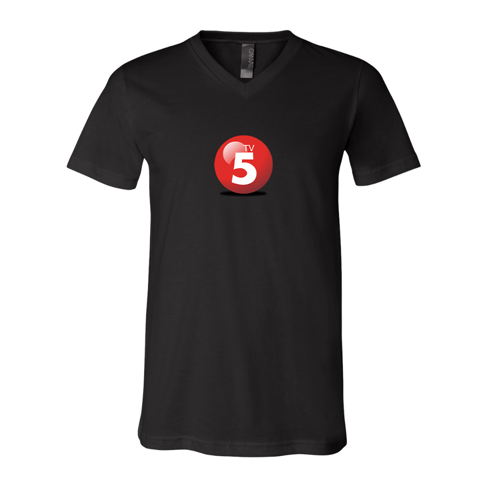 ABC TV5 Logo BELLA  CANVAS - Jersey V-Neck T-Shirt