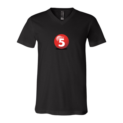 ABC TV5 Logo BELLA  CANVAS - Jersey V-Neck T-Shirt