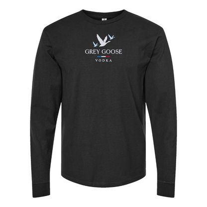 Youth Grey Goose Logo Cotton Long Sleeve T-Shirt