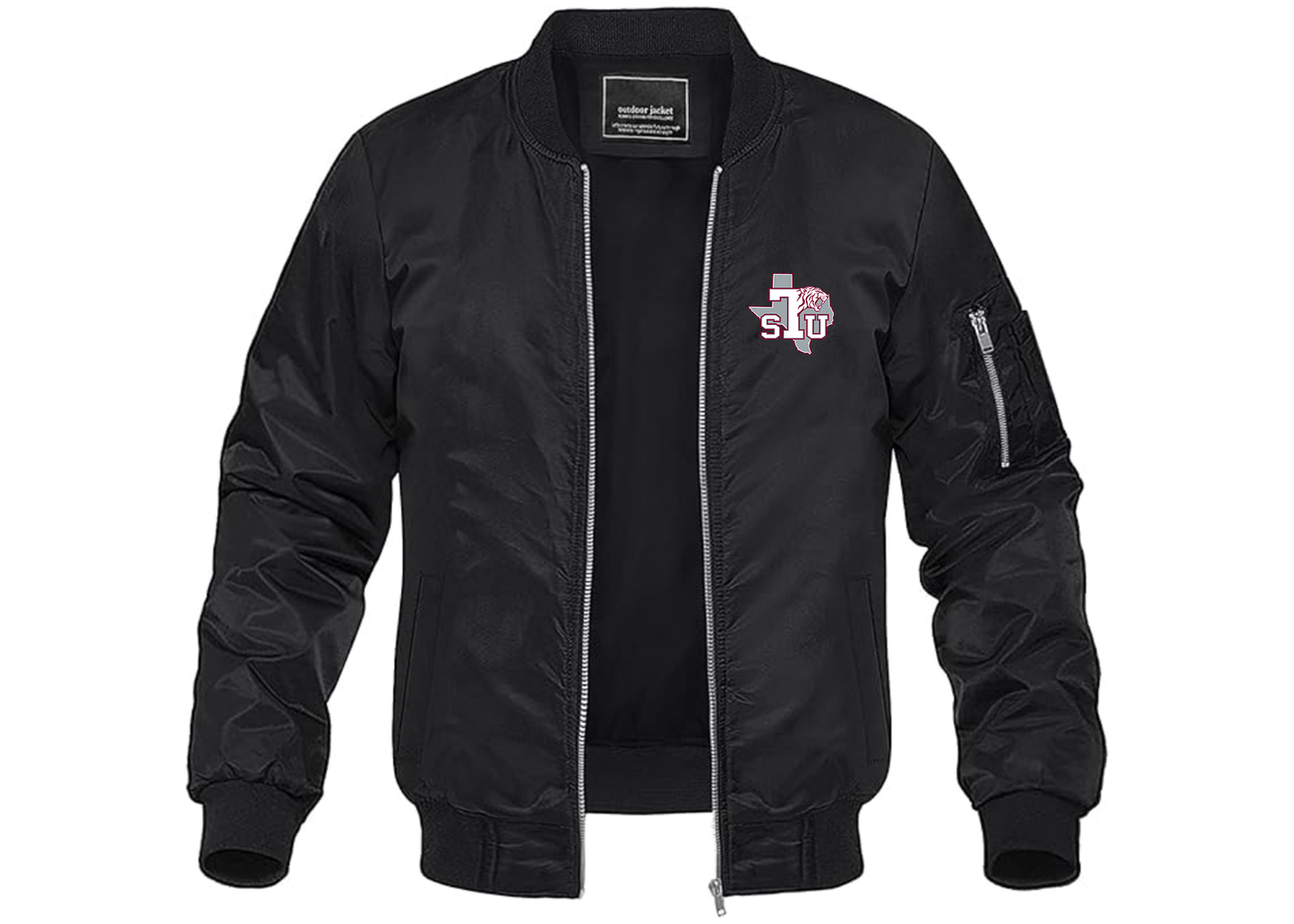 Men's Texas Southern Tigers Lightweight Bomber Jacket Windbreaker Softshell Varsity Jacket Coat