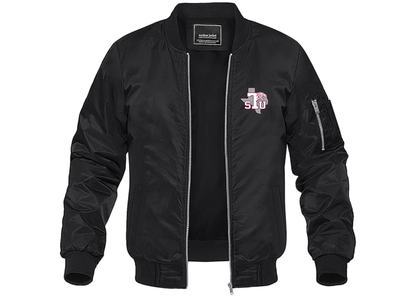 Men's Texas Southern Tigers Lightweight Bomber Jacket Windbreaker Softshell Varsity Jacket Coat