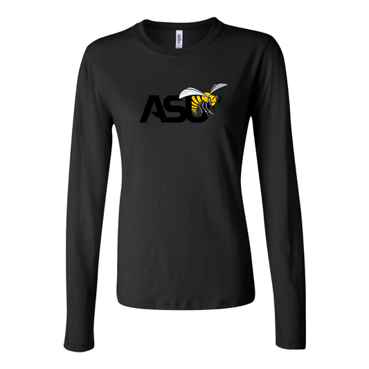 BELLA CANVAS Women’s Alabama State Hornets  Jersey Long Sleeve Tee