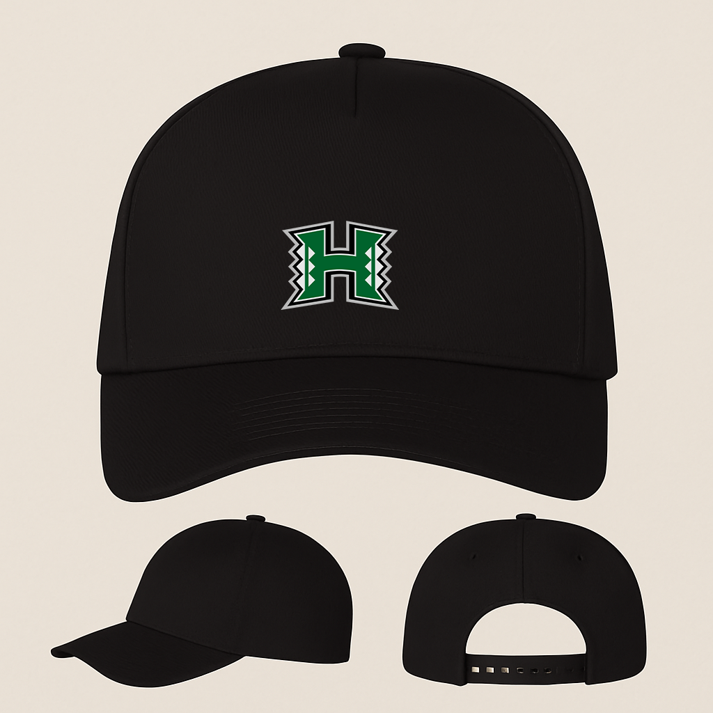 Hawaii Warriors Logo Five Panel Twill Snapback Cap